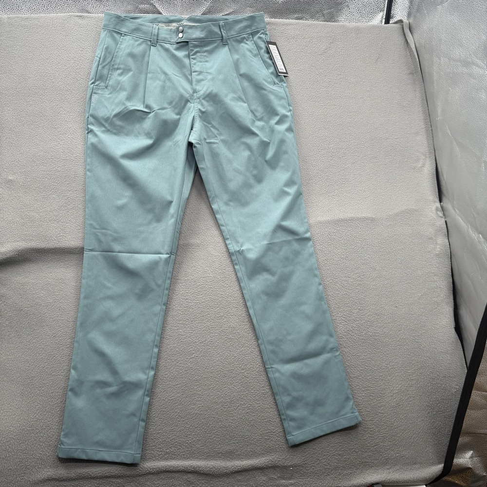 Rhone Golf Tour Trouser Pants Mens 33x32 Green Stretch DWR Water Repellent